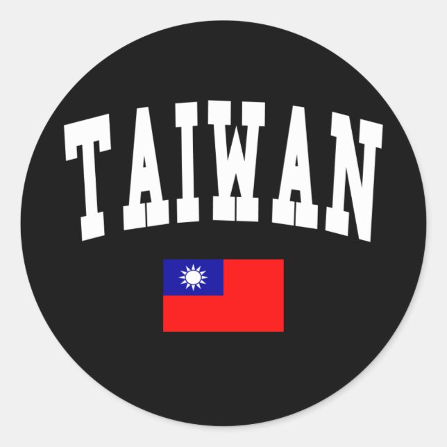 Taiwan-Stil Runder Aufkleber (Vorderseite)