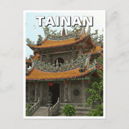 Taiwan Tainan Temple Travel Postkarte