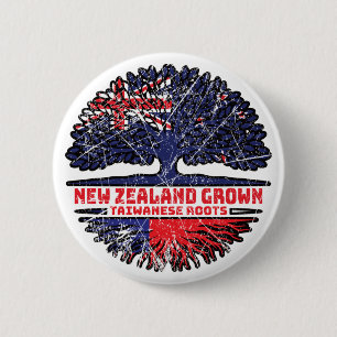 Taiwan Taiwanesische Neuseeländer Neuseeland Tree Button