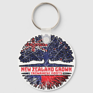 Taiwan Taiwanesische Neuseeländer Neuseeland Tree Schlüsselanhänger