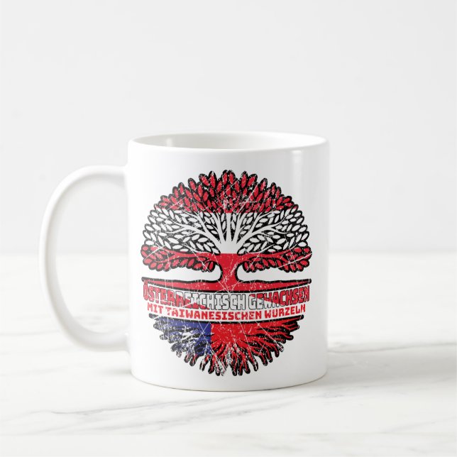 Taiwan Taiwanisch Österreichisch Baum Kaffeetasse (Links)