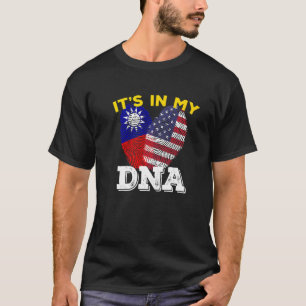 Taiwan taiwanische Flagge Proud Amerika Impressum T-Shirt