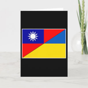 Taiwan Ukraine-Flagge Taiwanesisch Ukrainische Unt Karte