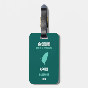 Taiwan-Unabhängigkeits-Pass-Abdeckung 臺灣獨立運動 - Gepäckanhänger