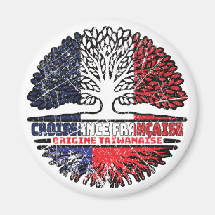Taiwanesisch Taiwan Französisch Frankreich Baumwur Magnet