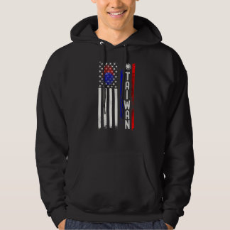 taiwanesische amerikanische Fahne in meiner DNA-Th Hoodie