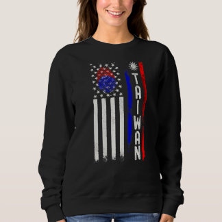 taiwanesische amerikanische Fahne in meiner DNA-Th Sweatshirt