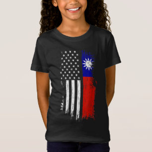 taiwanesische amerikanische Flagge - Pride Taiwan  T-Shirt