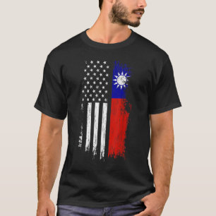 taiwanesische amerikanische Flagge - Pride Taiwan T-Shirt