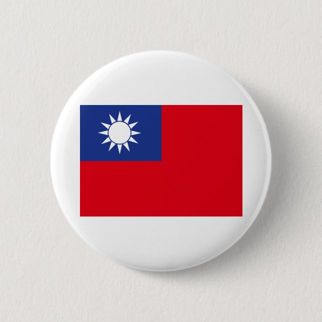 taiwanesische Flagge Button (Vorderseite)