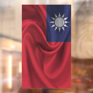 taiwanesische Flagge Fensteraufkleber