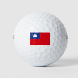 taiwanesische Flagge Golfball