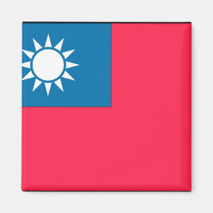 taiwanesische Flagge Magnet