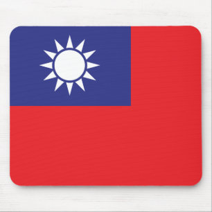 taiwanesische Flagge Mousepad