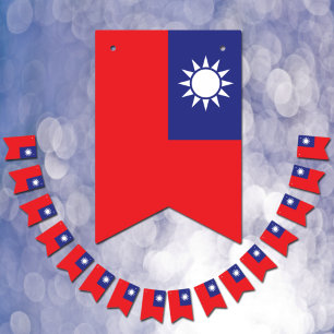 taiwanesische Flagge & Party Taiwan Banners / Hoch