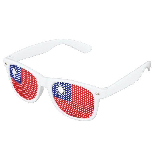 taiwanesische Flagge Sonnenbrille (Schrägansicht)