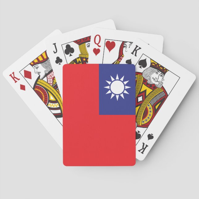 taiwanesische Flagge Spielkarten (Rückseite)