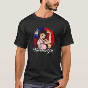 taiwanesische Flagge Taiwan taiwanesische Girl T-Shirt