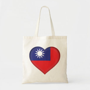 taiwanesische Flagge Tragetasche