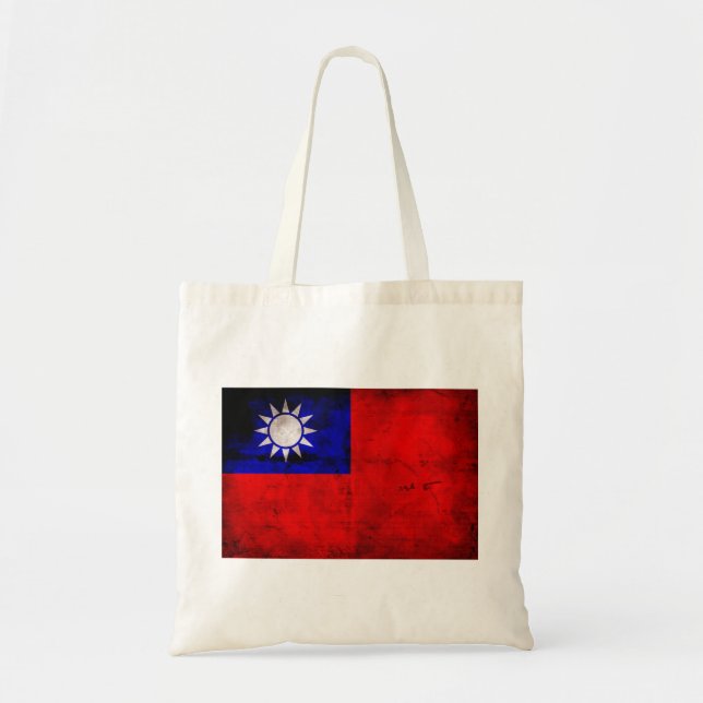 taiwanesische Flagge Tragetasche (Vorne)