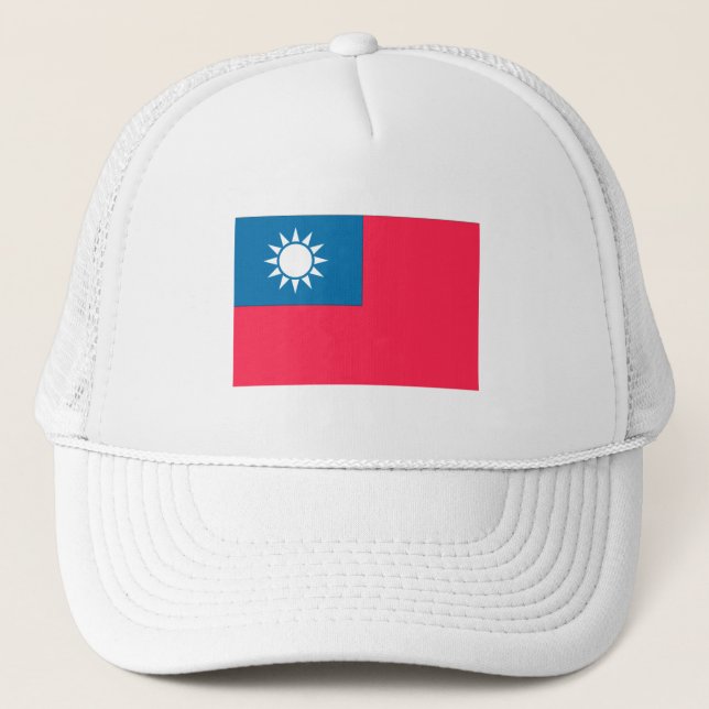 taiwanesische Flagge Truckerkappe (Vorderseite)