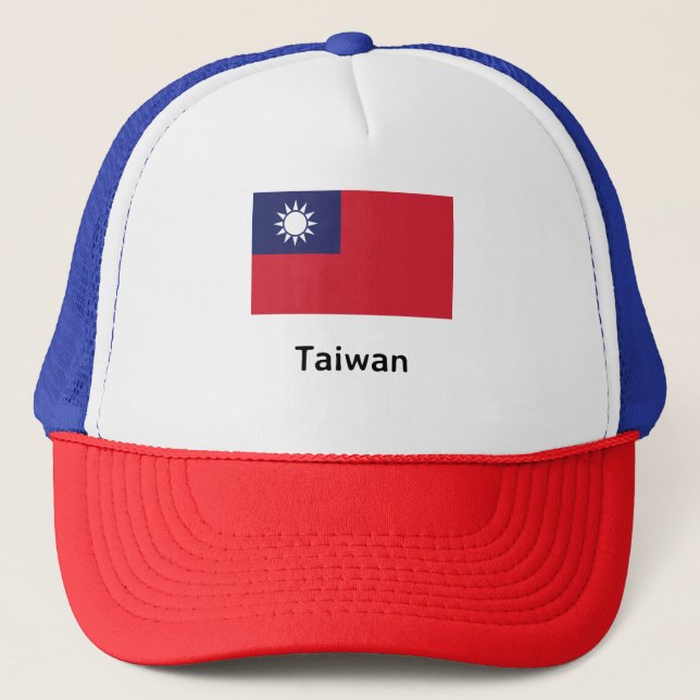 taiwanesische Flagge Truckerkappe (Vorderseite)