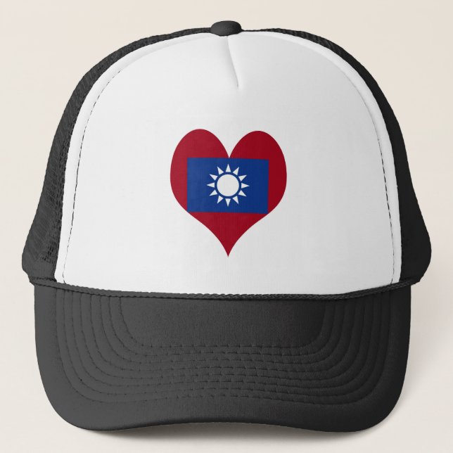 taiwanesische Flagge Truckerkappe (Vorderseite)
