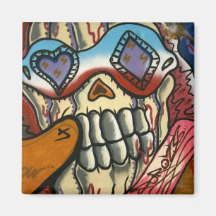 Taiwanesische Graffiti, Taipeh, Taiwan Magnet