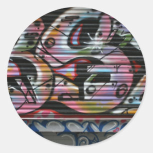 Taiwanesische Graffiti, Taipeh, Taiwan Runder Aufkleber