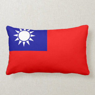 taiwanesisches (chinesisches) Flaggenkissen Lendenkissen