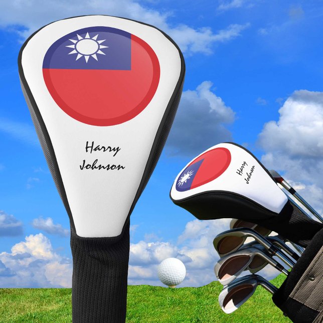 Taiwanische Flagge & Mit Monogramm Golf Clubs Golf Headcover (Von Creator hochgeladen)