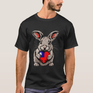 Taiwanischer Roots Heart Rabbit Taiwanese Pride Ta T-Shirt