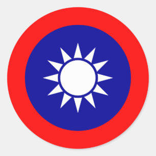 Taiwanisches NationalEmblem, Taiwan Runder Aufkleber