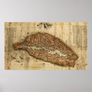 TaiwanPanoramic MapTaiwan Poster