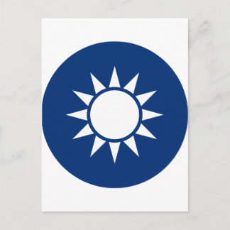 Taiwans Wappen Postkarte