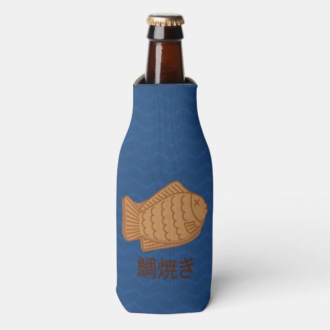 Taiyaki japanische Fisch-Förmige Flaschenkühler (Flaschenvorderseite)