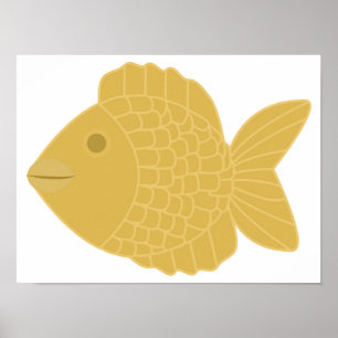 Taiyaki oder Gebackene Meerbrasse Poster