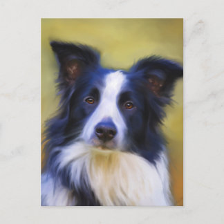 Taj - Border Collie Art Postkarte