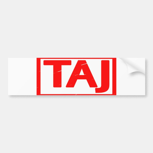 Taj Briefmarke Autoaufkleber (Vorne)