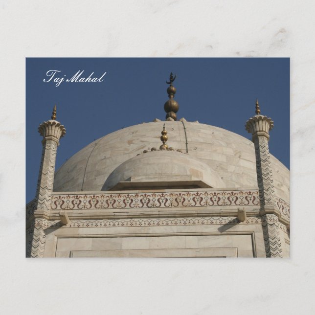 Taj-Kuppel Postkarte (Vorderseite)