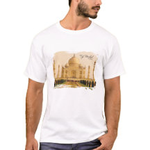 Taj Mahal Agra Indien Aquarell Reise