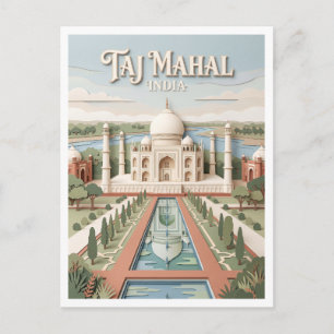 Taj Mahal Agra Indien Postkarte