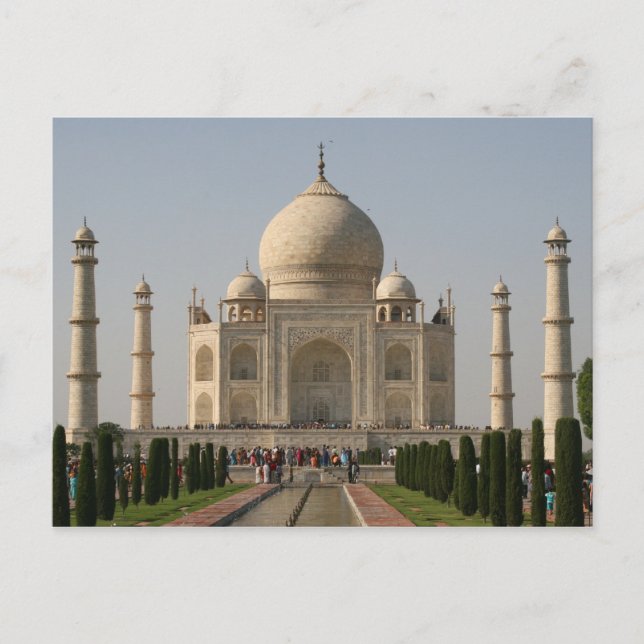 Taj mahal agra postkarte (Vorderseite)