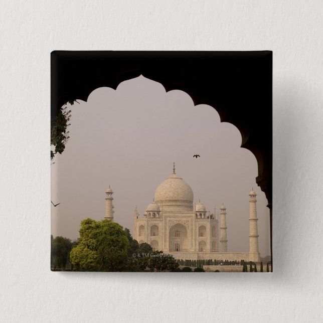 Taj Mahal, Agra, Uttar Pradesh, Indien 2 Button (Vorderseite)