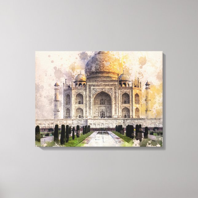 Taj Mahal aus der Liebe gebaut Leinwanddruck (Vorderseite)