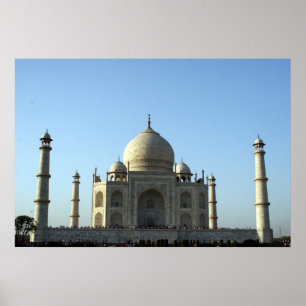 taj mahal blue poster