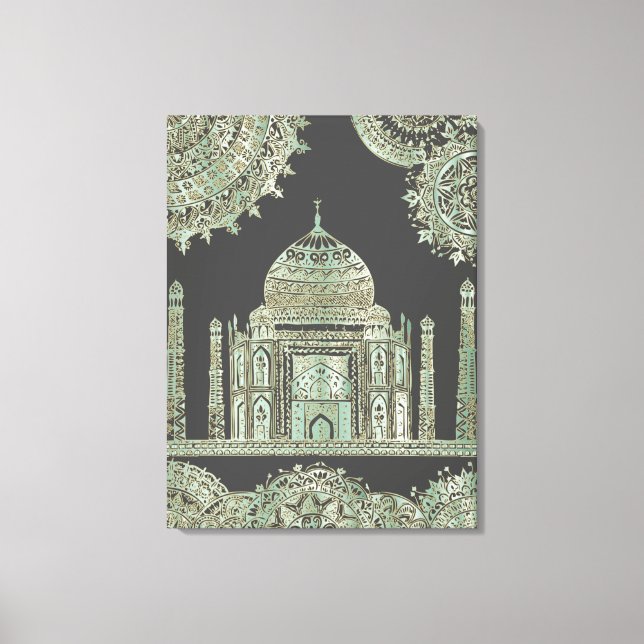Taj Mahal - Bohemischer orientalischer Stil Leinwanddruck (Vorderseite)