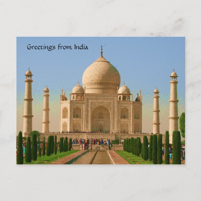 taj mahal bright postkarte (Vorderseite)
