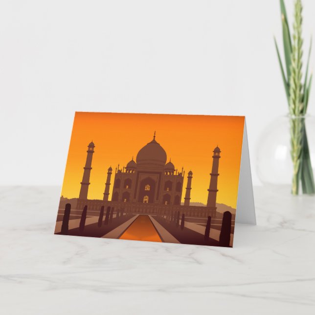 Taj Mahal Gruß-Karte Karte (Vorderseite)