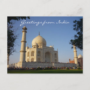 taj mahal Grüße Postkarte